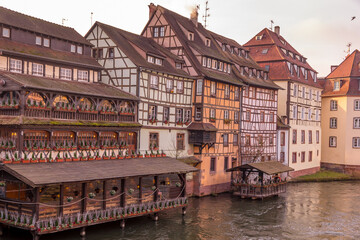 The Petite France district in Strasbourg, Alsace, France