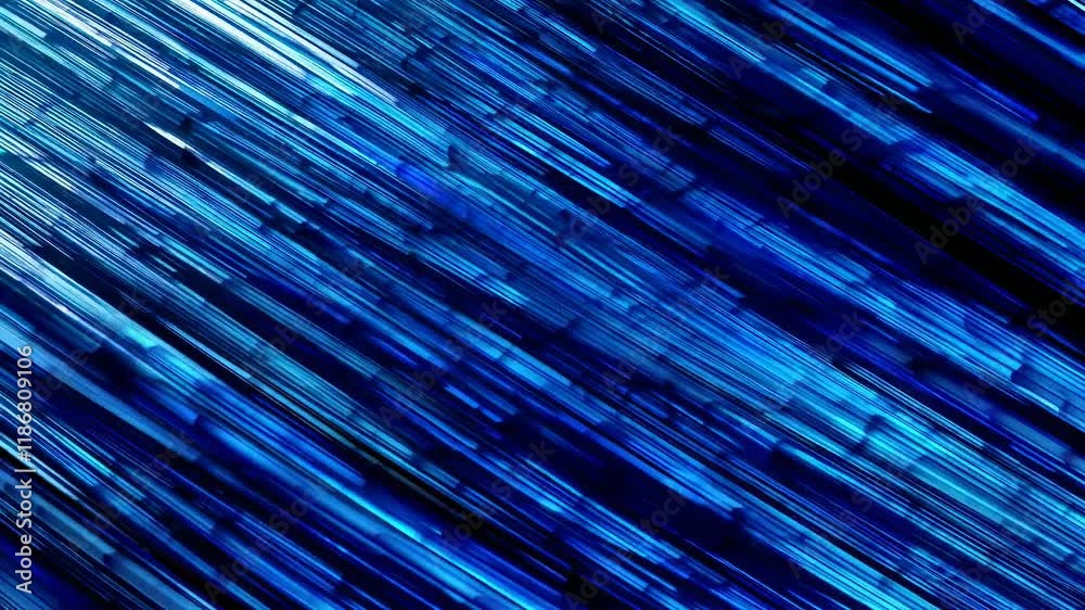 Fototapete Dynamic blue abstract art showcasing vibrant lines and patterns in a mesmerizing arrangement
