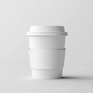 plain, background, cafe cup holder, cup holder, mock up. white cup holder mock up, no texture

