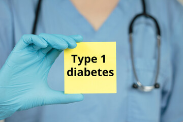 Type 1 diabetes names of diseases doctor background