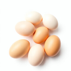 Eggs isolaated on white background