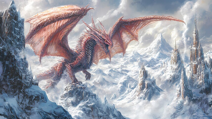 Presse strukturschrift. Frostsong. Illustration