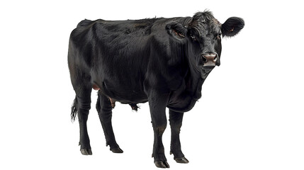 High-quality beef from black or red Angus cattle breed isolated on transparent background