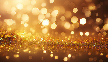 mild bokeh on abstract gold historical past