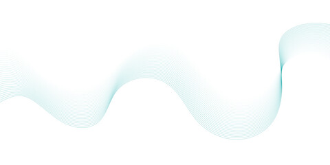 Blue wave lines on white background. Abstract blue wave lines pattern for banner, wallpaper background.	
