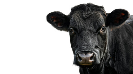 Angus black or red a hallmark of superior beef quality isolated on transparent background