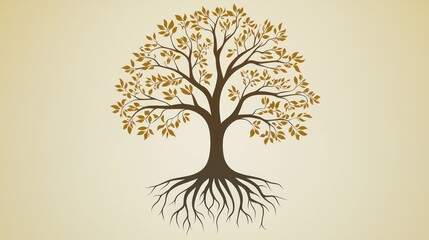 Majestic Tree of Life: Roots, Branches, and Leaves