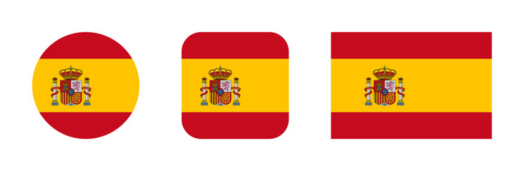 Spain flag icon set