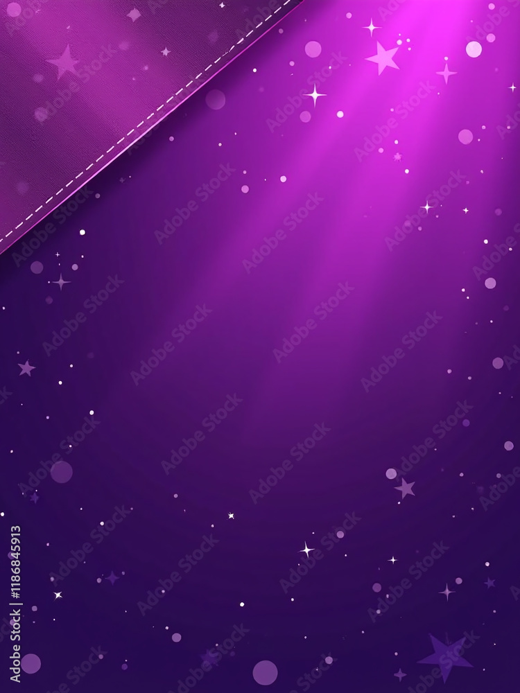 Aufkleber A Vibrant Purple Abstract Background Features A Shiny Sparkly Design With A Banner Style Pattern And A Sense Of Movement. 00002