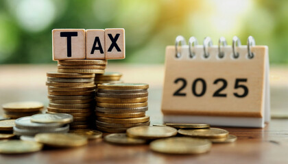 Tax Time 2025 Coins and Calendar for Financial Planning