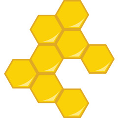 Honey Comb Illustration