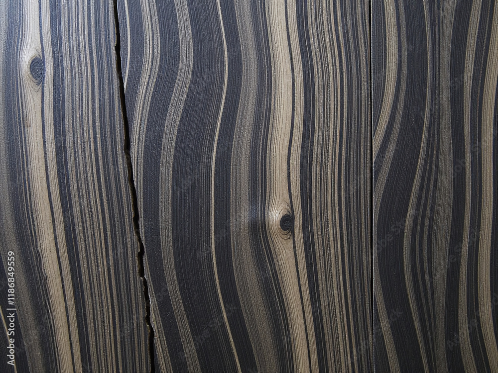 Aufkleber A Unique Blend Of Gray And Black Woods Forms A Distinctive Textured Pattern In This Exotic Zebrano Wood Panel Design. 00002