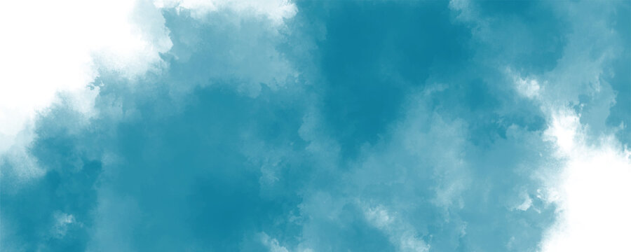 A Light and Minimalist Cloudscape Where Mist and Air Blend Seamlessly into a Blue Background
