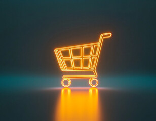 Neon Shopping Cart