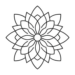 digital mandala art vector