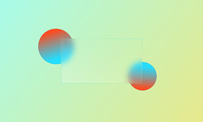 Landing page in glassmorphism style.