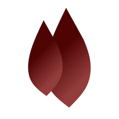 Obraz premium drop of blood vector