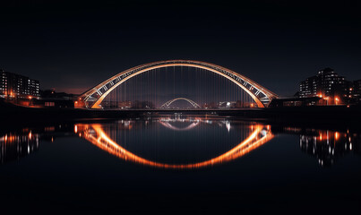 Fototapeta premium A bridge at night