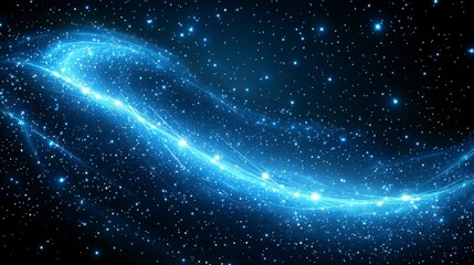 Obraz premium Abstract illustration of a quantum computer, with glowing qubits and energy lines flowing between them, representing the innovative computing model of the future