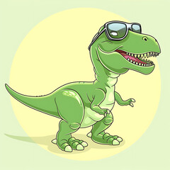 Fototapeta premium Cool Dinosaur Illustration