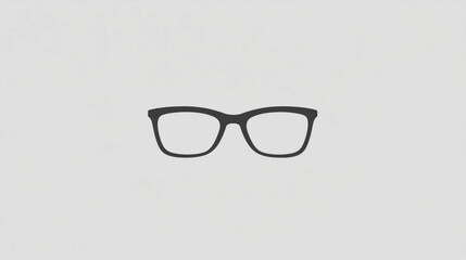 Minimalist logo design showcases unique glasses shape for modern eyewear brand appeal