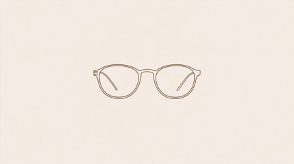 Minimalist logo design featuring elegant eyewear for a contemporary brand