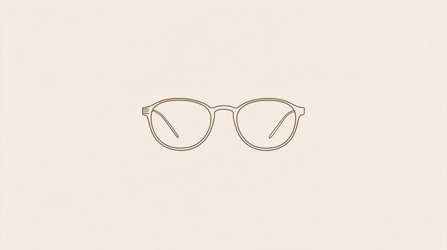 Minimalist logo design featuring elegant eyewear for a contemporary brand