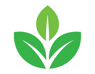 stylized green leaves vector: nature-inspired illustration