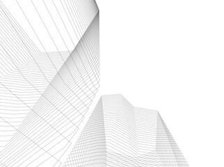 abstract architecture, vector background