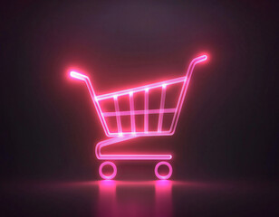Neon Shopping Cart