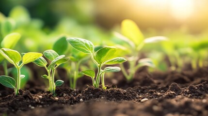 Sunrise on Seedlings: A Glimpse into New Growth