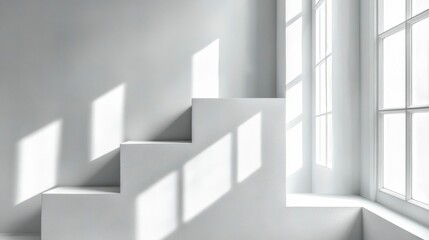 Fototapeta premium Artistic representation of abstract architecture, with flowing forms, sharp angles, and dynamic structures, creating a sense of movement and transformation in urban design