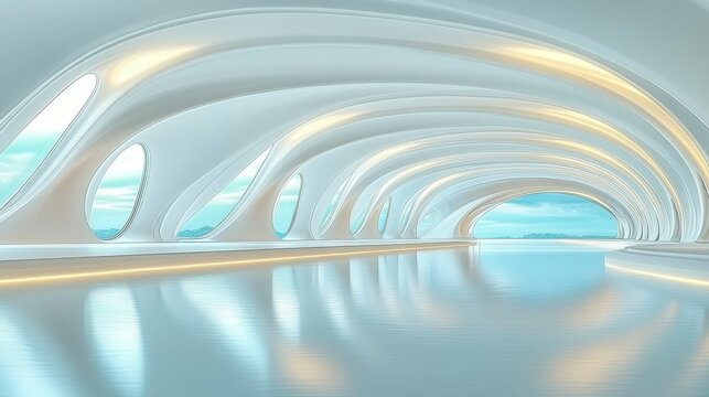 Creative design of abstract architecture, featuring asymmetric buildings and striking patterns, illustrating the beauty of unconventional forms and imaginative architectural concepts