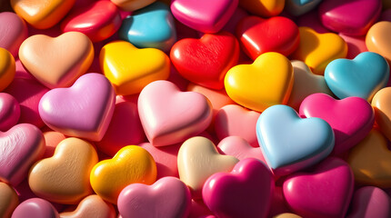 Fototapeta premium heart shaped candies