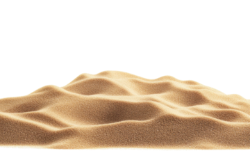 Pile of Sand Isolated on White Background PNG