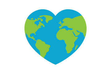 Red heart vector silhouette