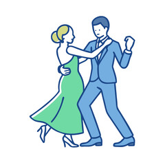 classic ballroom scene vector icon, dance day vector illustration - simple illustration of classic ballroom sceneperfect for logos, and dance day-themed designs.