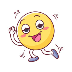 dancing emoji vector icon, dance day vector illustration - simple illustration of dancing emoji perfect for logos, and dance day-themed designs.
