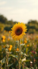 Obraz premium The Nice Sunflower bright sunlight