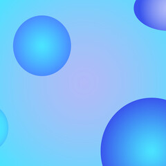 Blue background with gradient  bubbles. Modern blue and pink technology background. Colorful dynamic motion on blue background for banner or poster design background concept. Vector illustration