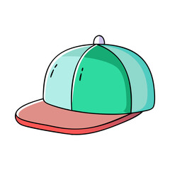 hip hop cap vector icon, dance day vector illustration - simple illustration of hip hop cap perfect for logos, and dance day-themed designs.