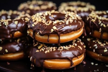 Sweeten Up Your Wedding with Chocolate Donuts: Festive Table Decoration and Treat for Your Guests
