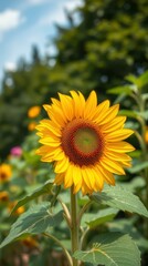 Obraz premium The Nice Sunflower bright sunlight