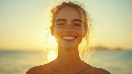 A smiling couple on a boat, enjoying a peaceful ride on a lake, surrounded by nature, creating a tranquil and joyful atmosphere of togetherness and adventure.