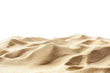 Pile of Sand Isolated on White Background PNG