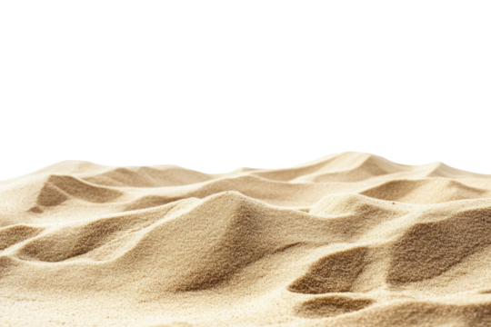 Pile of Sand Isolated on White Background PNG