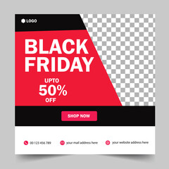 Black Friday social media sale post design
