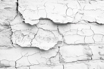 Obraz premium Abstract texture stained stucco, light gray, old White brick wall background Horizontal textures in the room, wallpapers