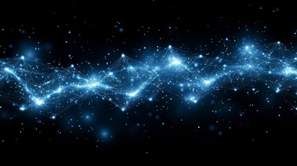 A sci-fi inspired science and technology background with floating data points, complex algorithms, and virtual grids, perfect for artificial intelligence and tech innovations.