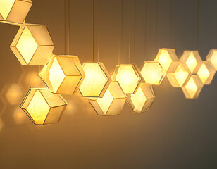 Geometric Hanging Lights